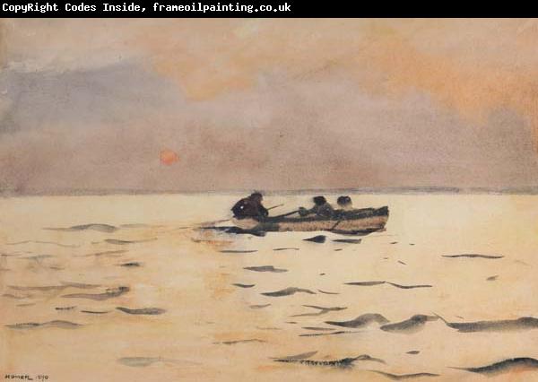 Winslow Homer Rowing Home (mk44)